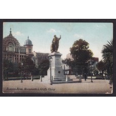 MONUMENTO A ADOLFO ALSINA ANTIGUA TARJETA POSTAL